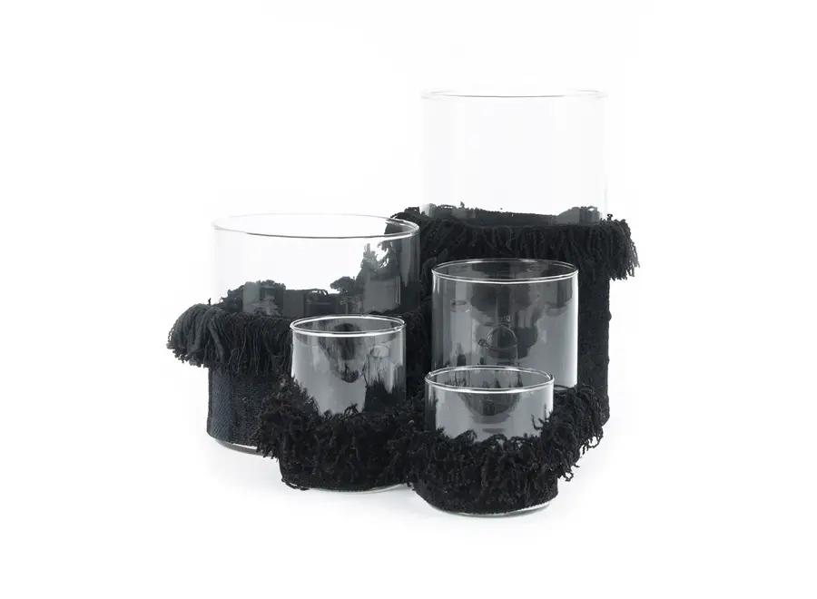 The Oh My Gee Candle Holder - Black Velvet - XXL