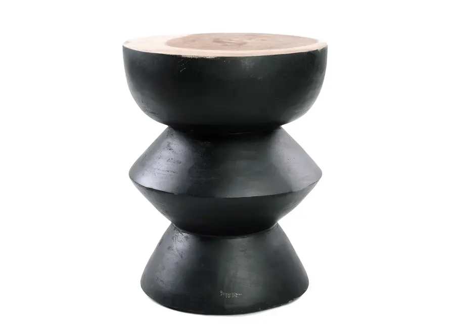 The Kulun Stool - Black Natural