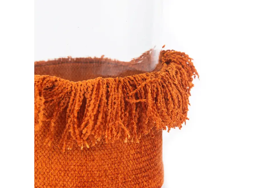 The Oh My Gee Candle Holder - Rust Velvet - L