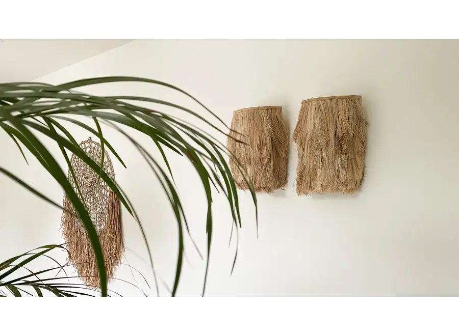 The Abaca Wall Applique - Natural - S