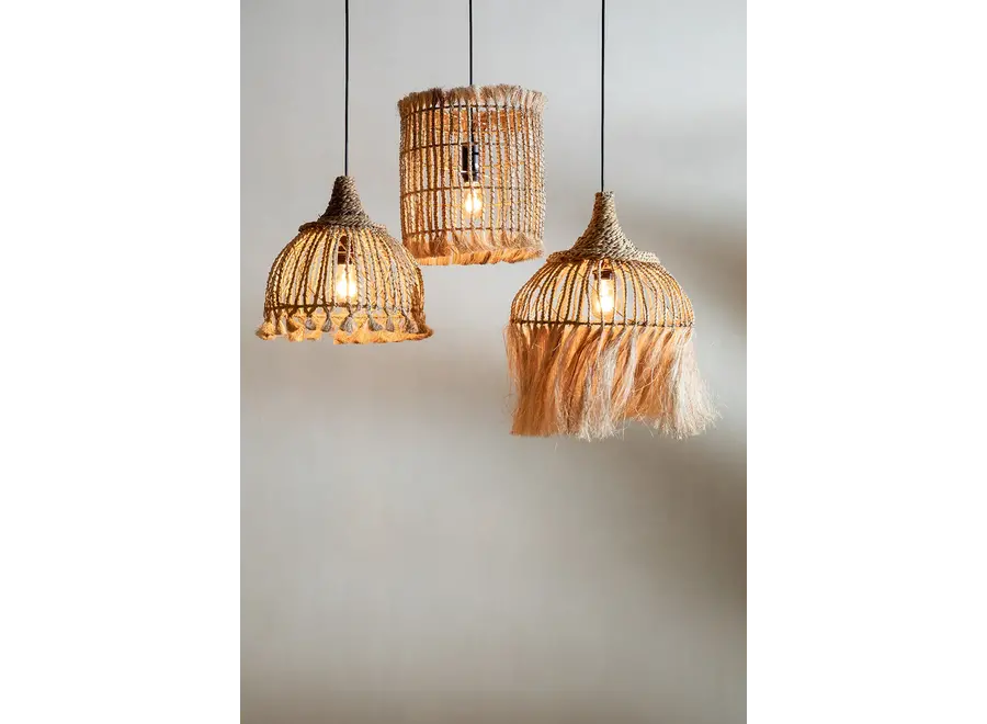 De Abaca Bird Cage Hanglamp - Naturel - M