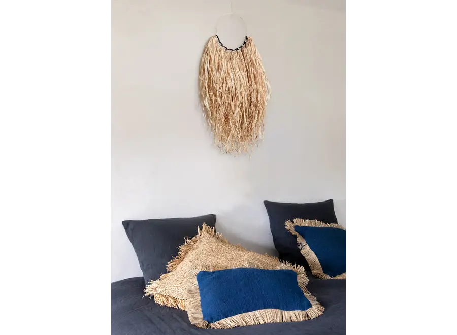The Saint Tropez Cushion Cover - Blue Natural - 30x50
