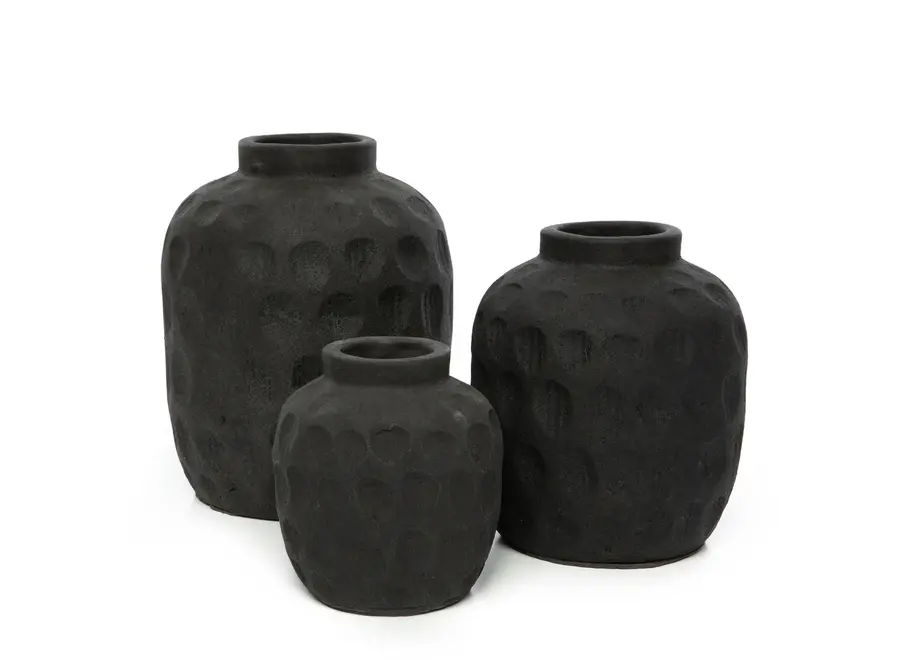 Die Trendy Vase - Schwarz - S