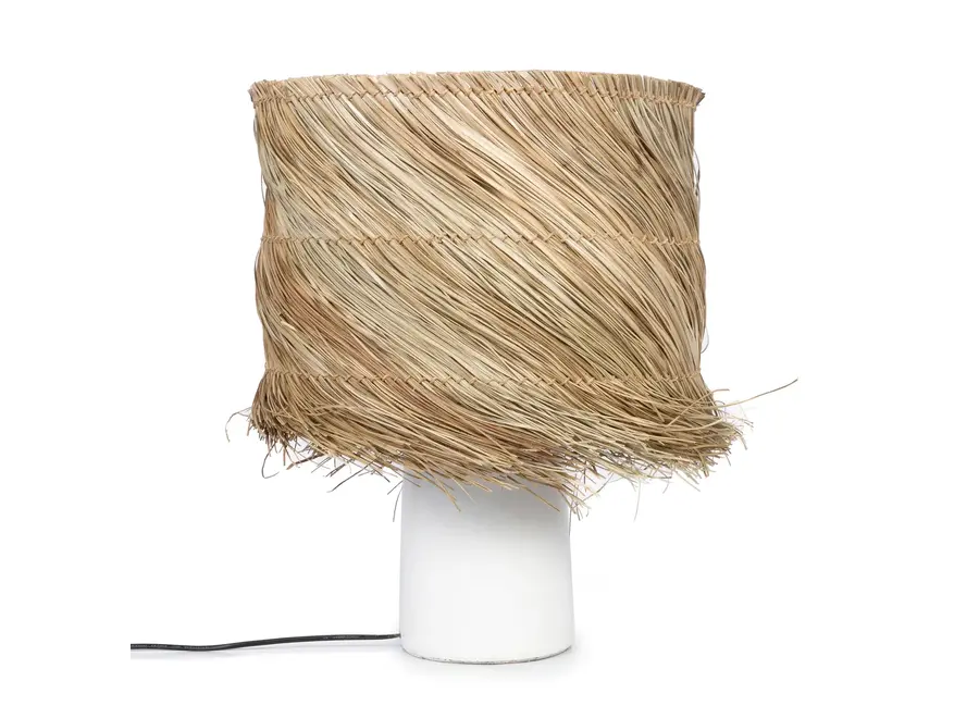 The Pandan Table Lamp - White Natural