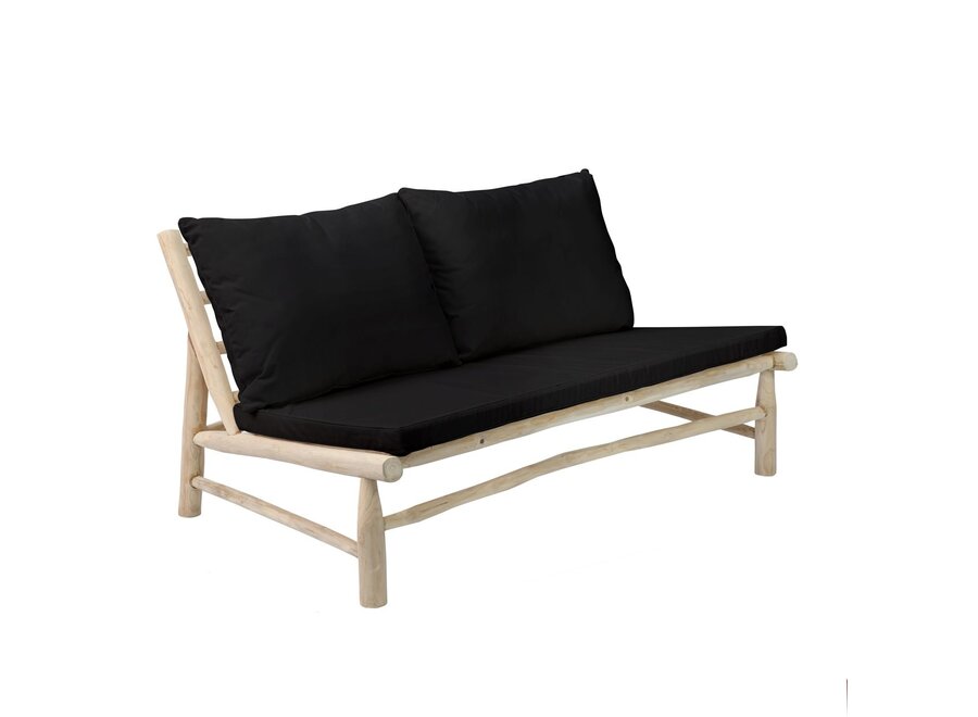 The Island Two Seater - Natural Black