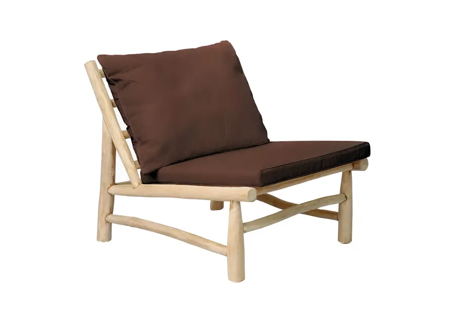 The Island One Seater - Natural Chocolate