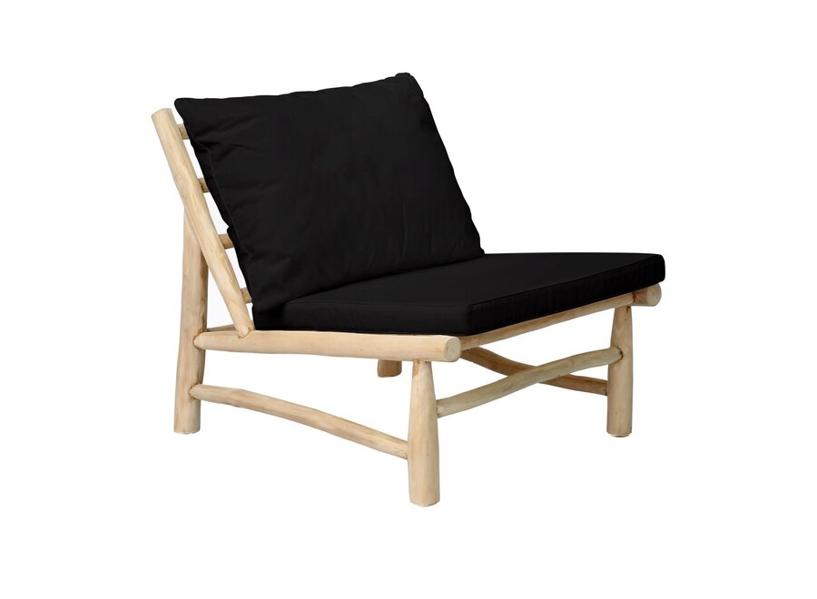 The Island One Seater - Natural Black