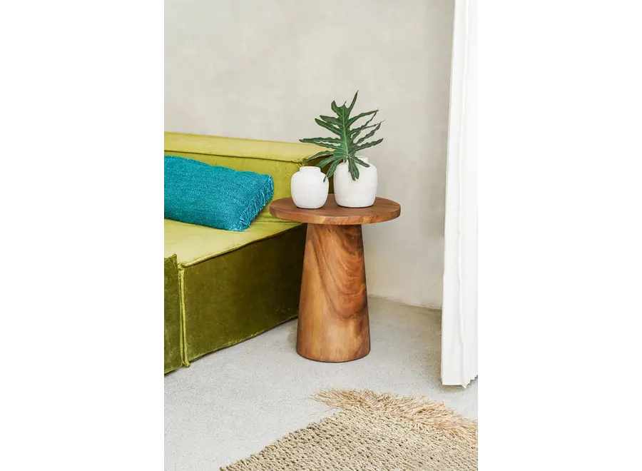 The Timber Conic Side Table - Natural - 50