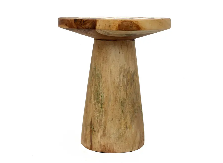 The Timber Conic Side Table - Natural - 50