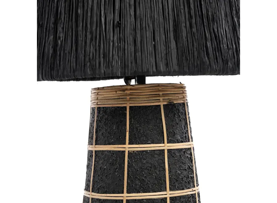 De Naxos Tafellamp - Zwart Naturel
