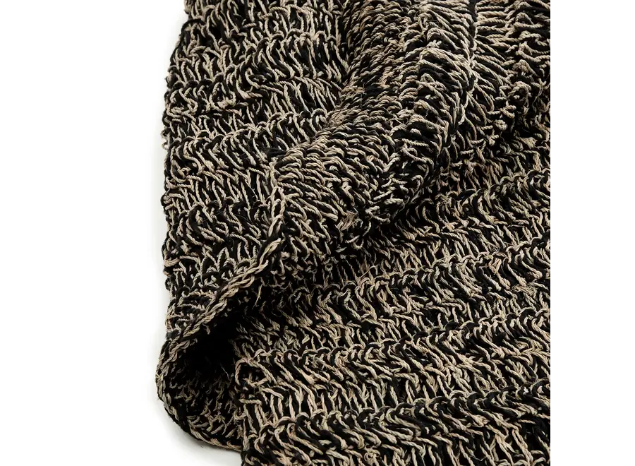 Der Seagrass Teppich - Natur Schwarz - 180x240