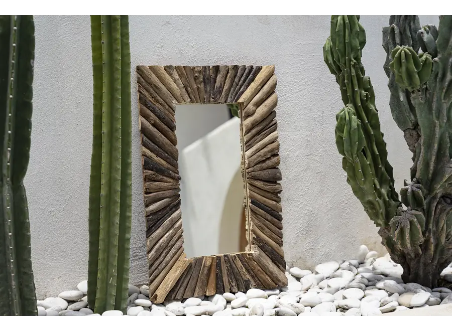 The Driftwood Framed Mirror - Natural - M