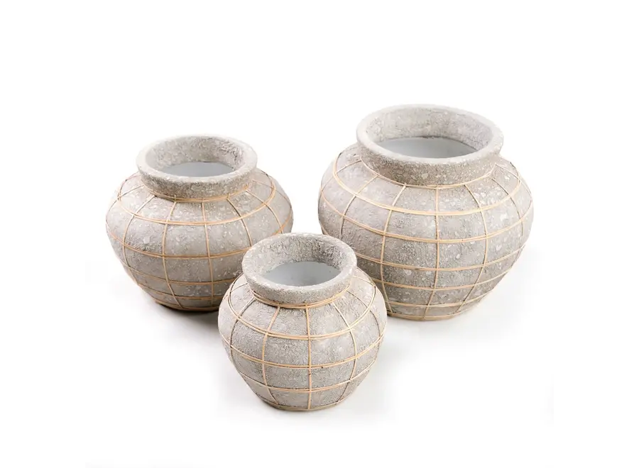 The Belly Vase - Concrete Natural - L