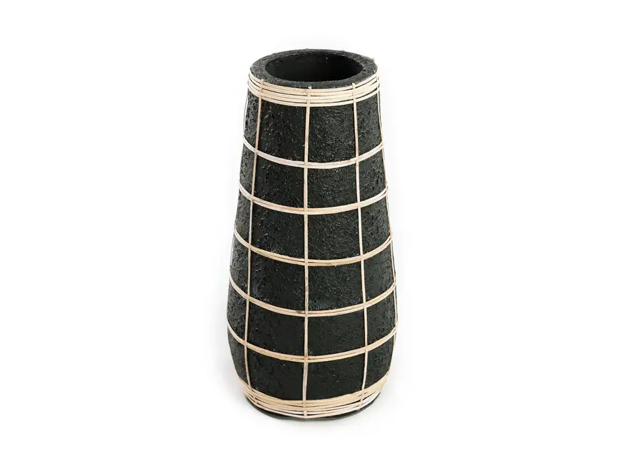 Die Cutie Vase - Schwarz Natur - L