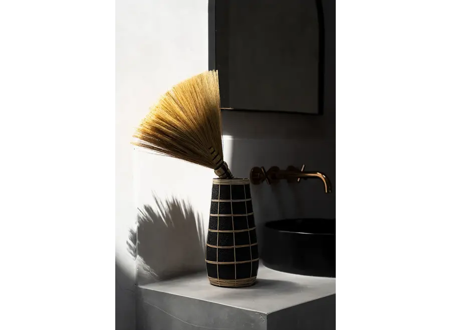 Die Cutie Vase - Schwarz Natur - L