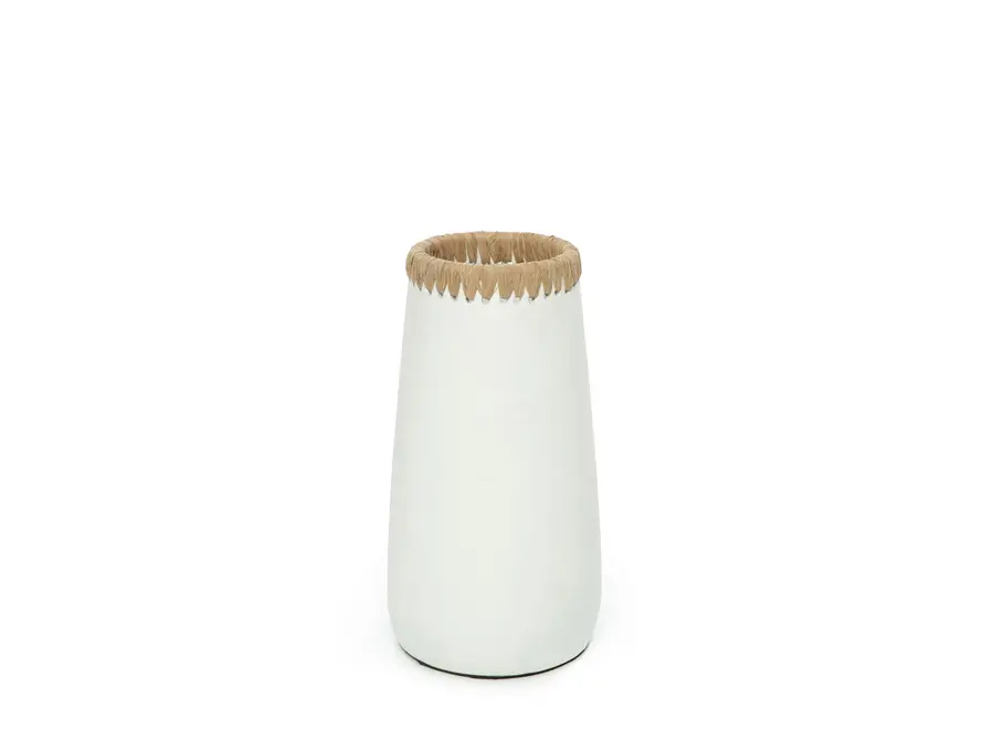The Sneaky Vase - White Natural - M