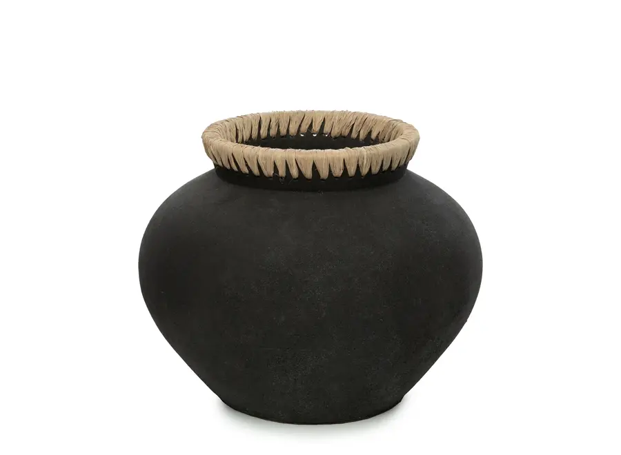 The Styly Vase - Black Natural - L