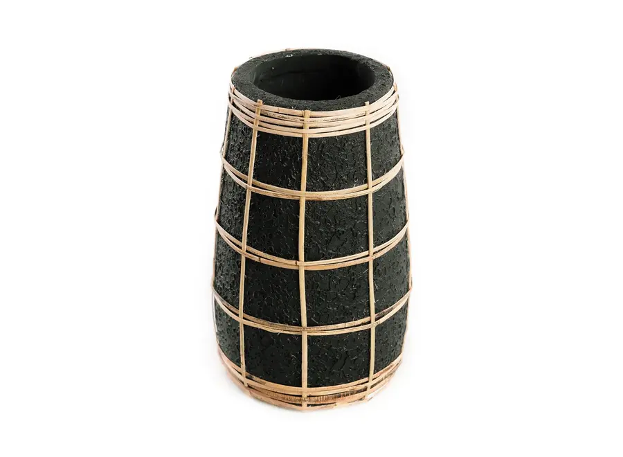 The Cutie Vase - Black Natural - S