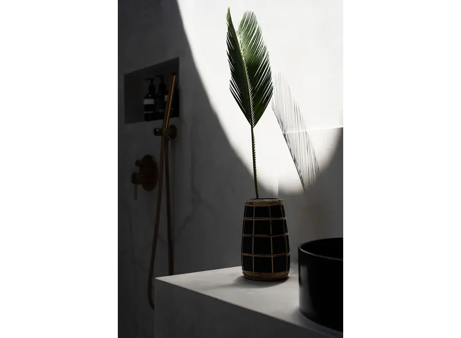 Die Cutie Vase - Schwarz Natur - S