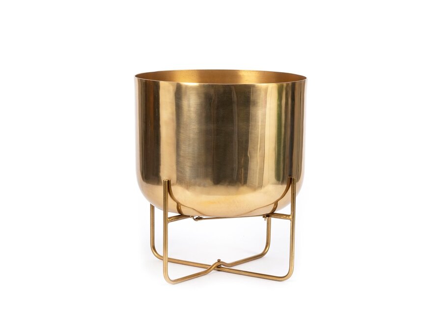 The Brass Planter on Stand - Brass - XL