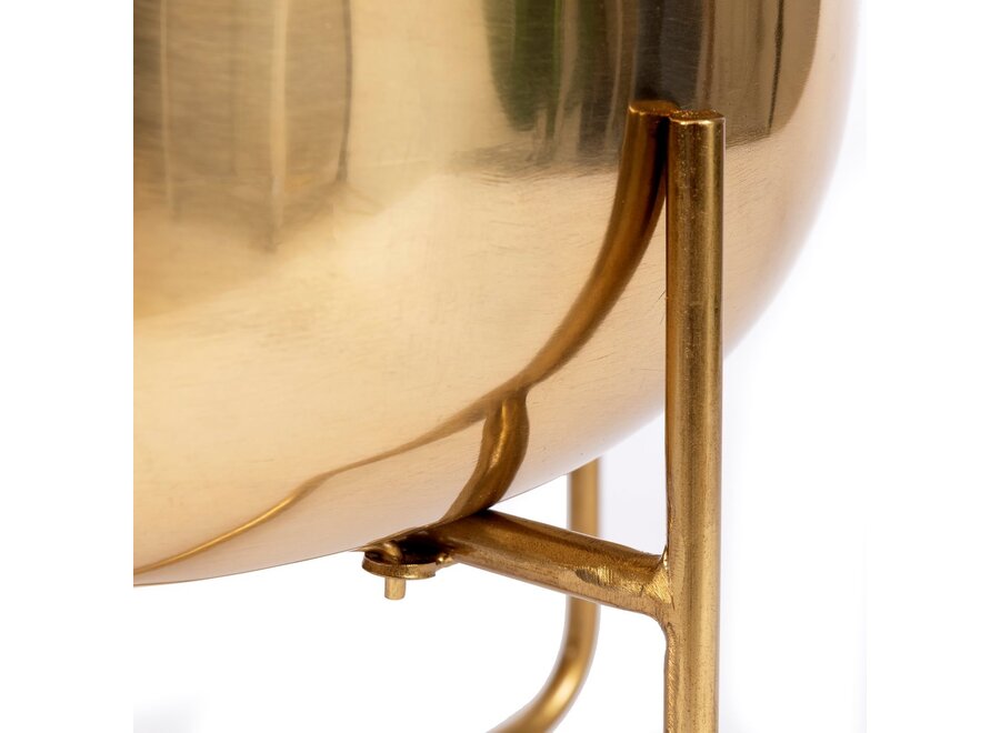 The Brass Planter on Stand - Brass - XL