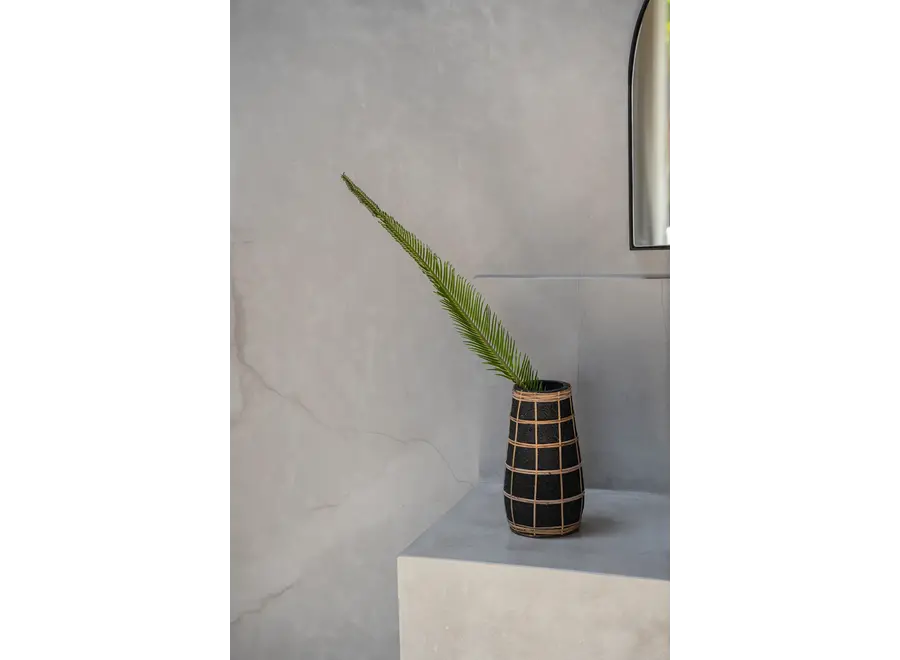 Die Cutie Vase - Schwarz Natur - M