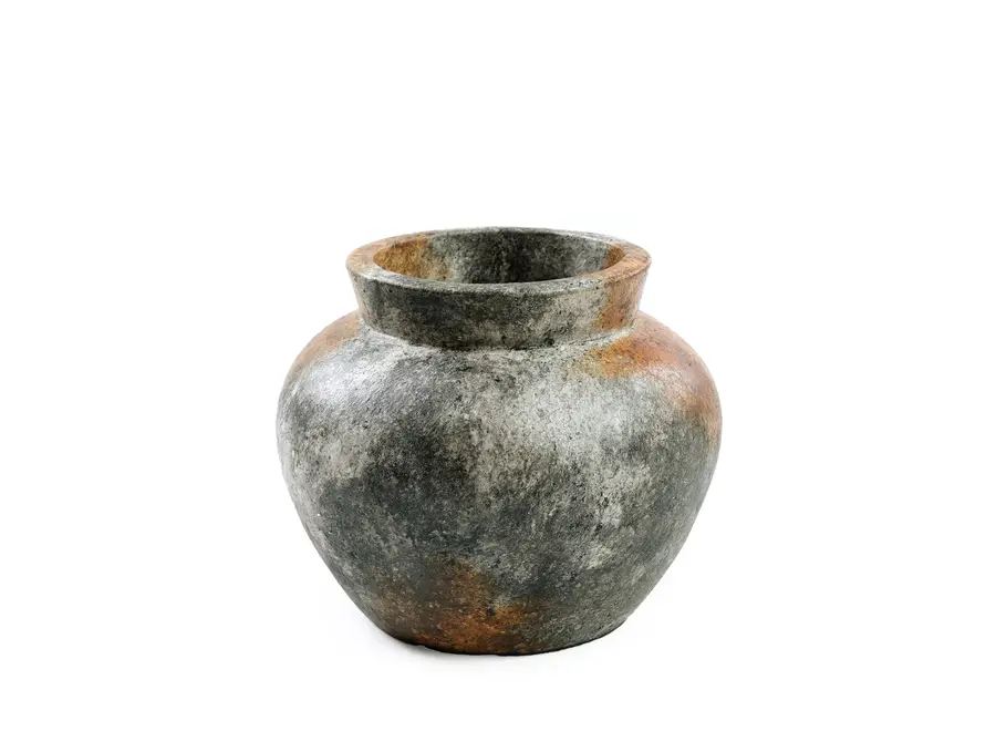 Die Funky Vase - Antik Grau - S