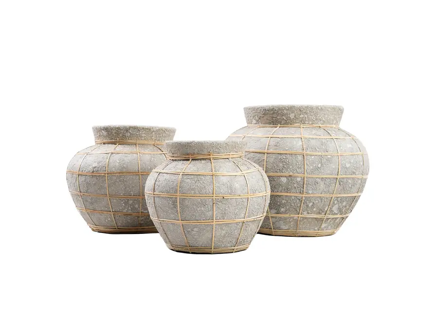 The Belly Vase - Concrete Natural - S