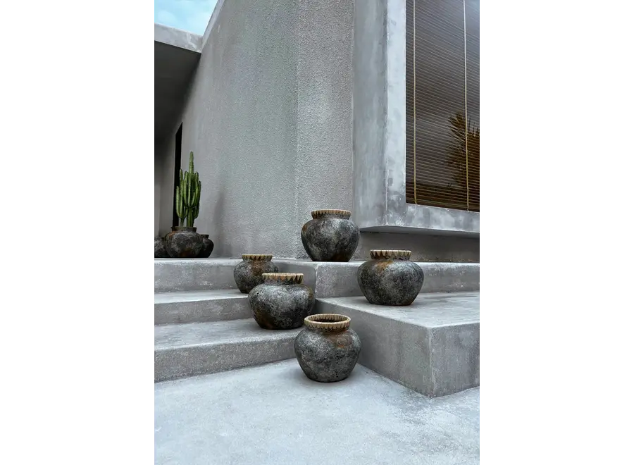 Die Styly Vase - Antik Grau - S