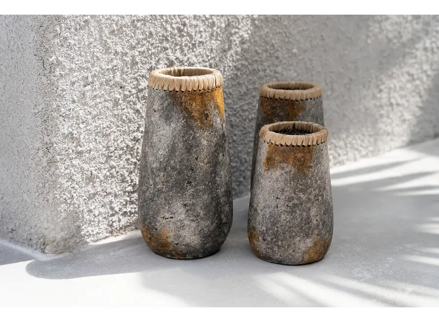 Die Sneaky Vase - Antik Grau - M