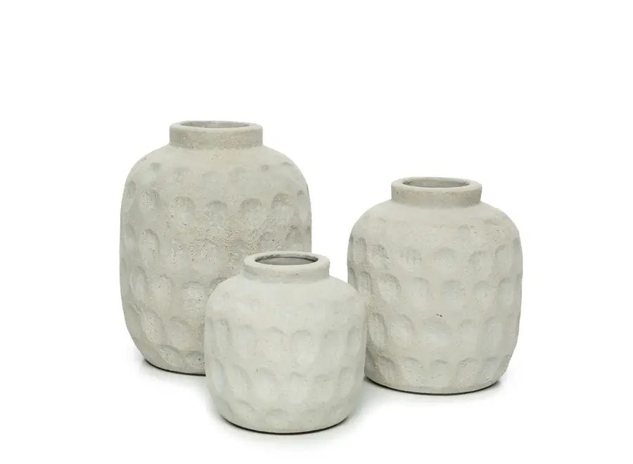 Die Trendy Vase - Betongrau - M