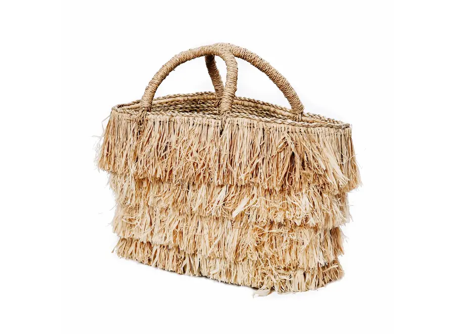 The Raffia Bahamas Basket - Natural