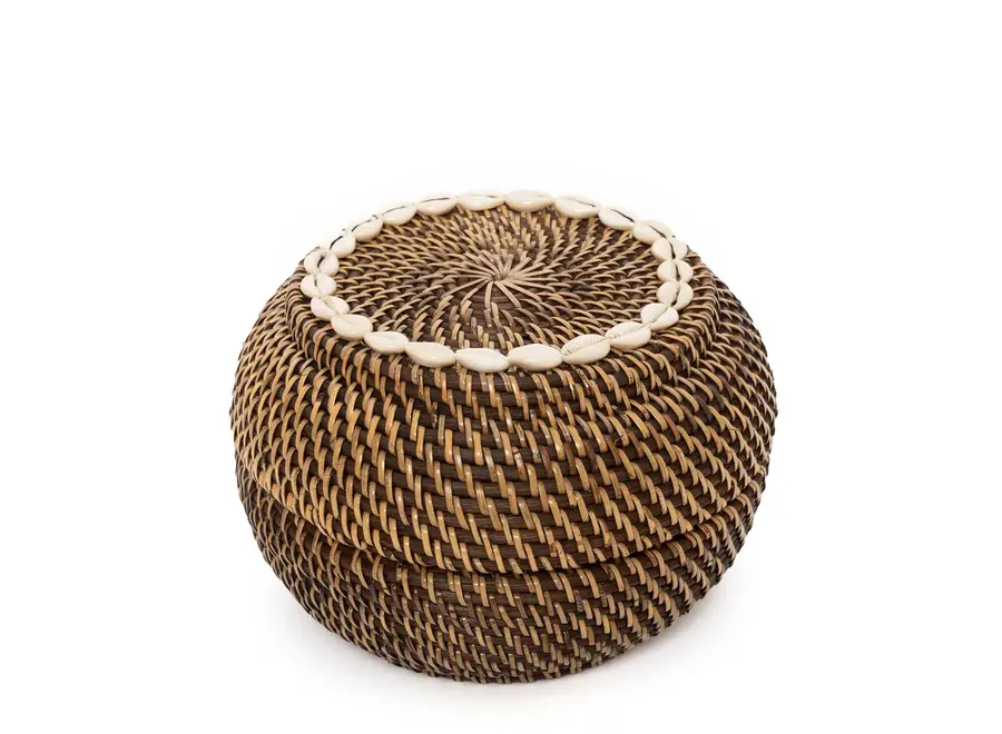 The Colonial Peek-a-Boo Basket - Natural Brown - M