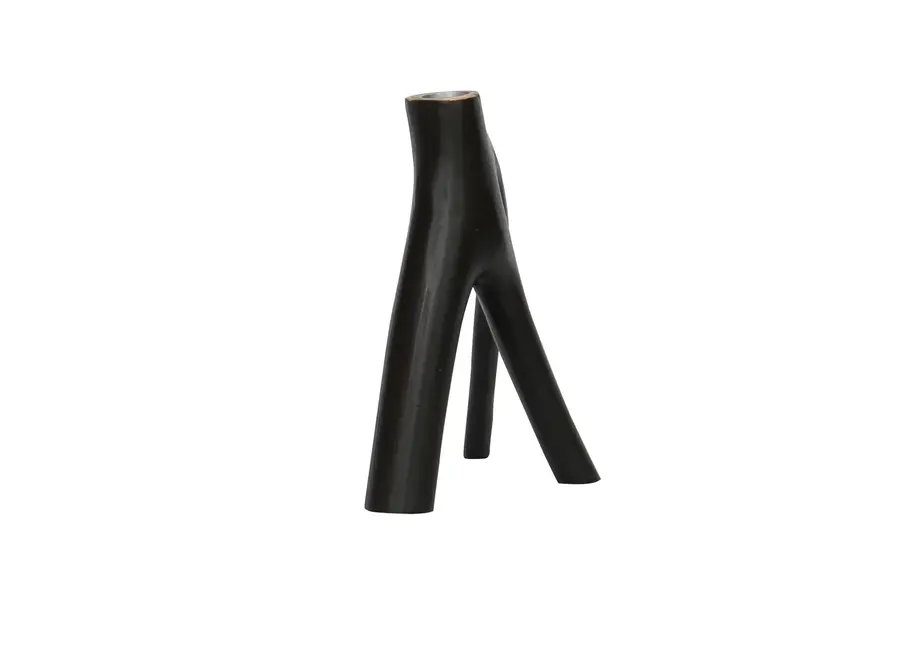 The Triple Twig Candle Holder - Black