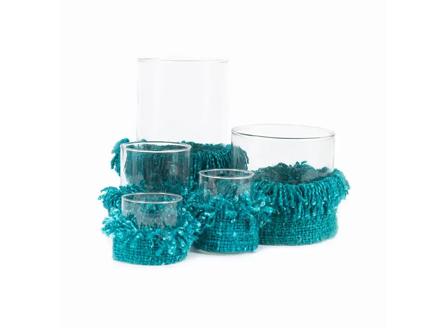 The Oh My Gee Candle Holder - Aqua - XL