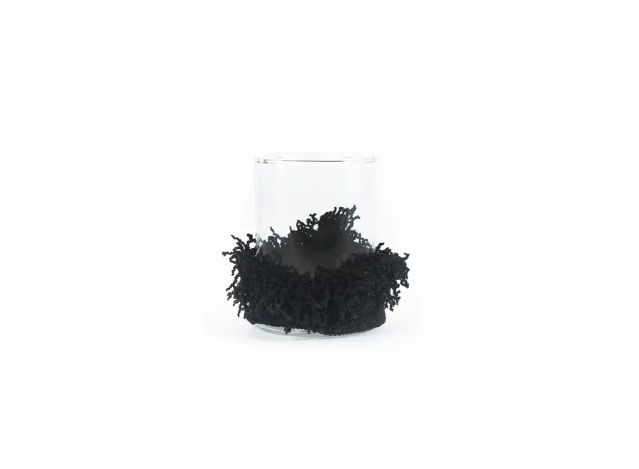 The Oh My Gee Candle Holder - Black Velvet - M