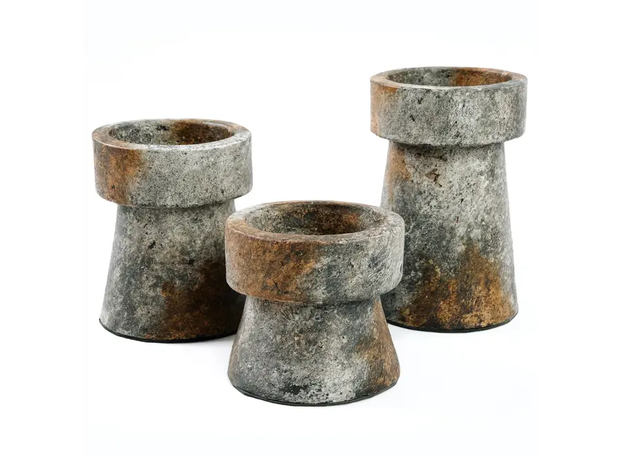 The Gypsy Candle Holder - Antique Grey - L