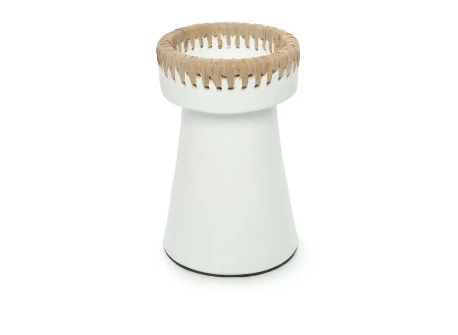 The Pretty Candle Holder - White Natural - L