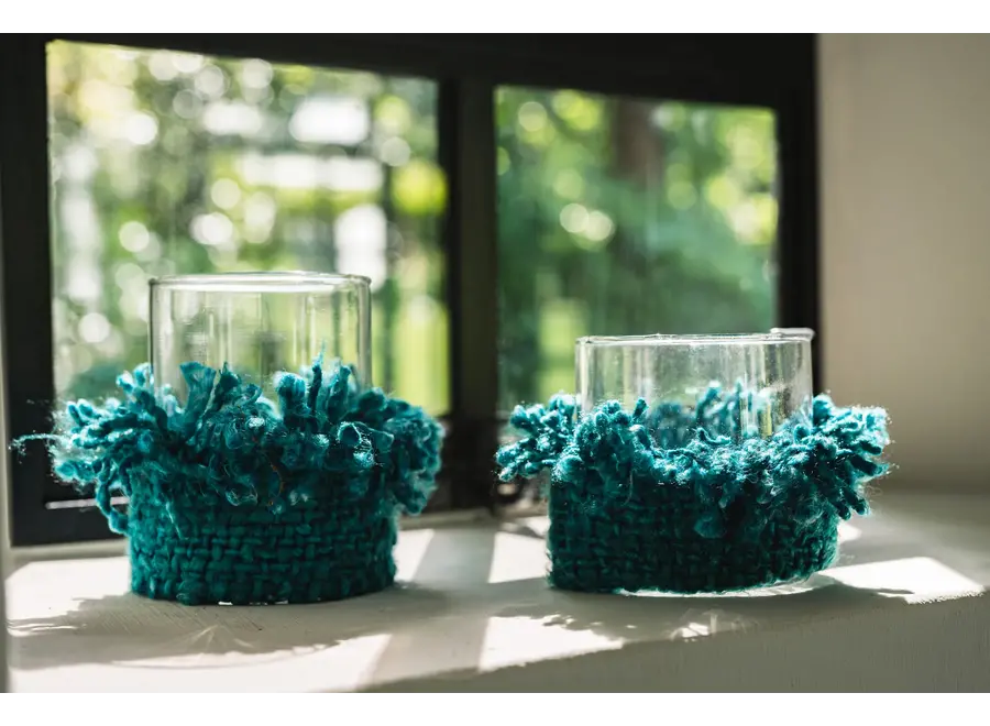 The Oh My Gee Candle Holder - Aqua - S
