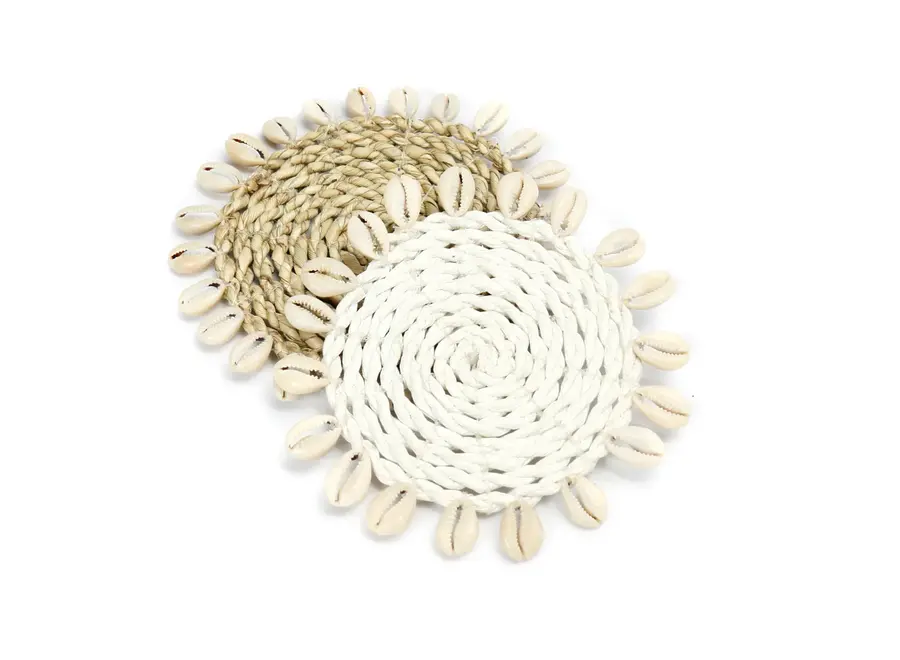 The Seagrass Shell Coaster - Natural
