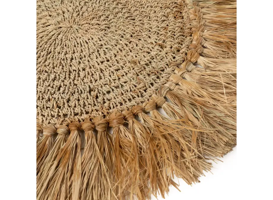 Das Gehäkelte Raffia Platzdeckchen - Natur