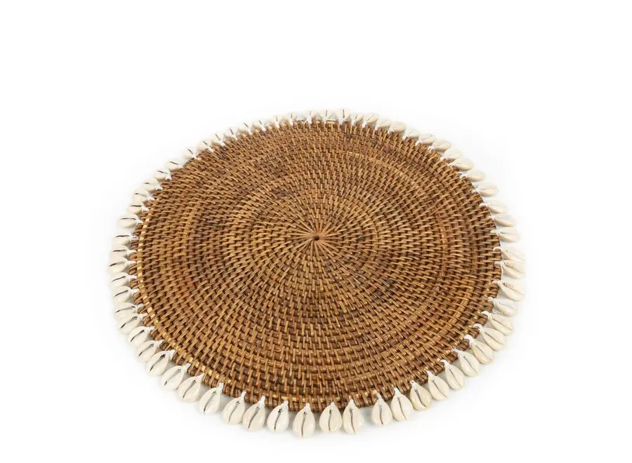 De Colonial Shell Placemat - Naturel Bruin