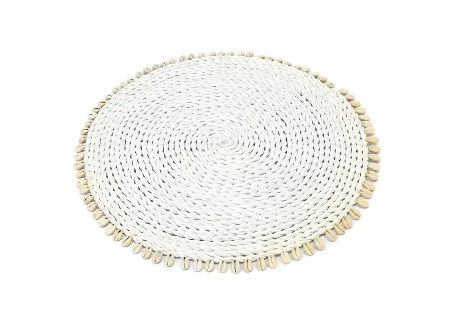 The Seagrass Shell Placemat - White