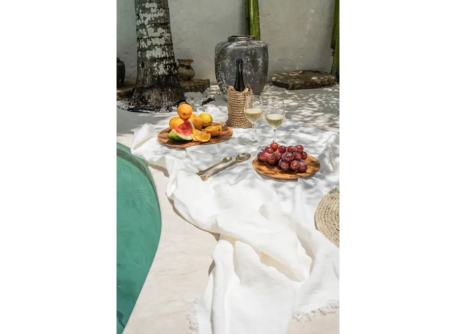 The Linen Tablecloth - White - 180x300