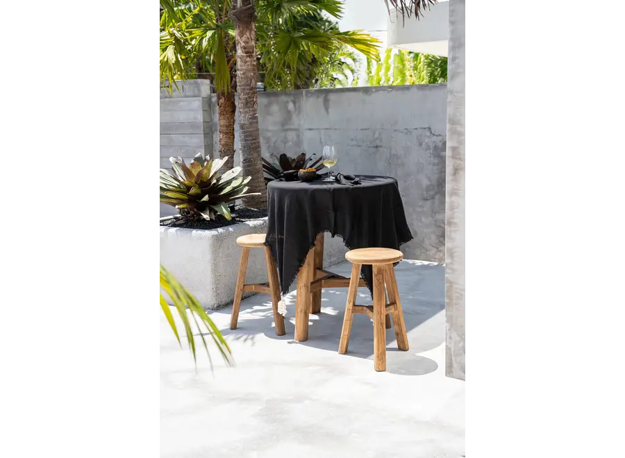 The Linen Tablecloth - Black - 150x250