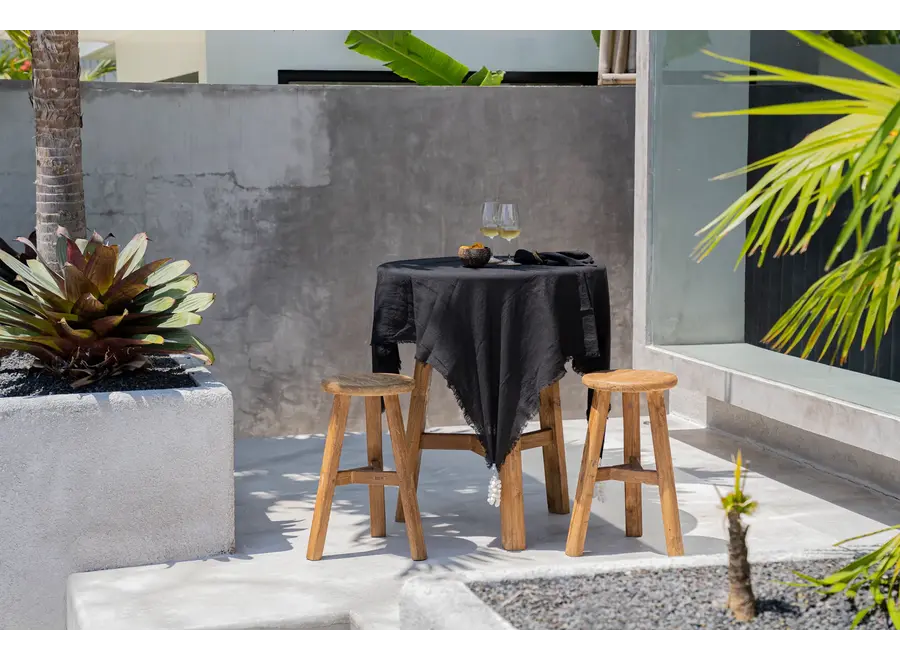 Das Leinen Tischtuch - Schwarz - 150x250