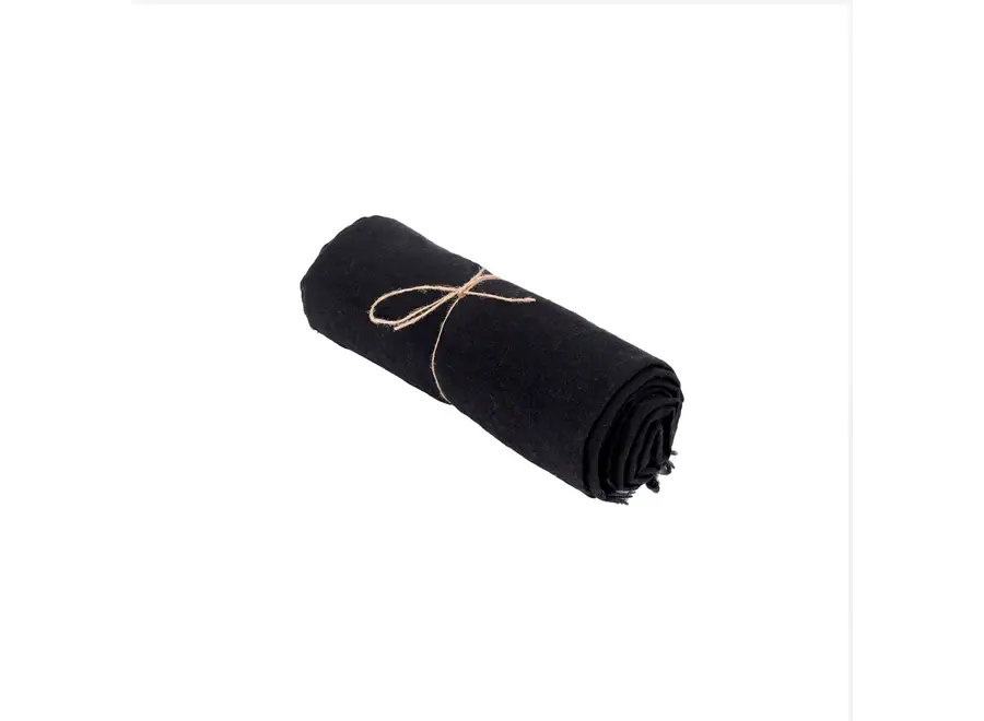 The Linen Tablecloth - Black - 150x200