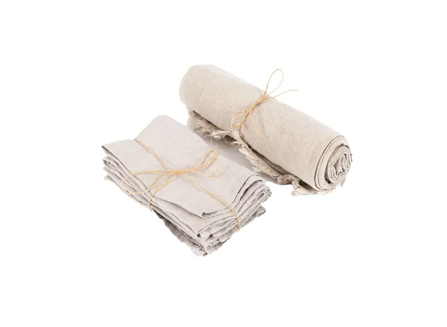 The Linen Tablecloth - Beige - 150x250