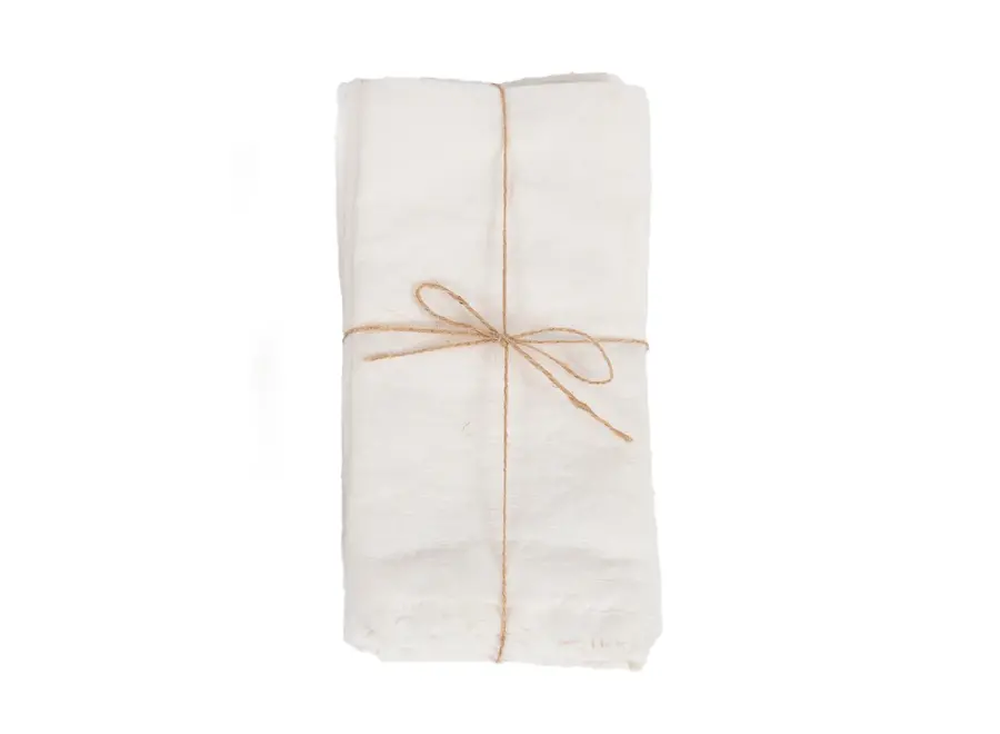 The Linen Napkin - White - Set of 4