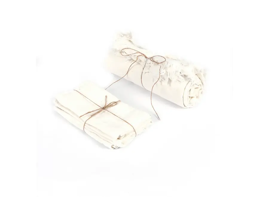 Het Linnen Tafelkleed - Wit - 150x250